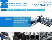Tablet Screenshot of fhs.com.au